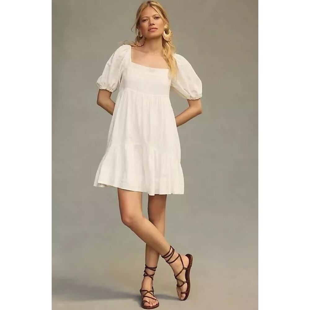 Anthropologie Pilcro Square Neck Babydoll Dress - image 1